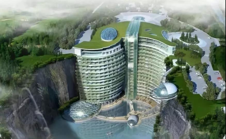 被誉为世界奇迹的"深坑酒店"开业,历时12年建造,花费超过20亿!